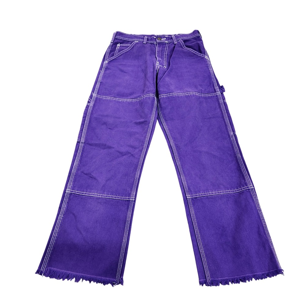 Stan Ray Painter Pants Mens 27 Utility Purple White Contrast Stitch EUC